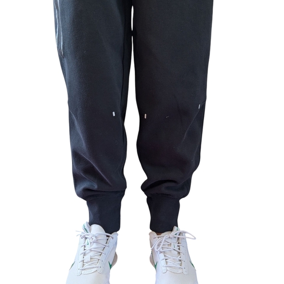 Nike Black Tech Fleece Joggers Womens Size M EC Logo Sweatpants Tap - Picture 5 of 11